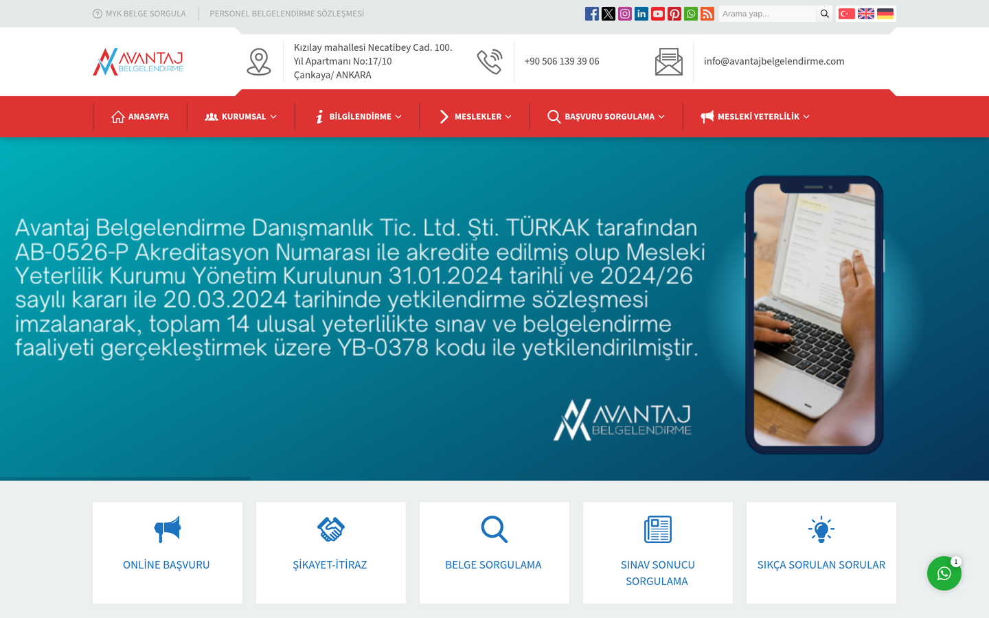 Avantaj Belgelendirme