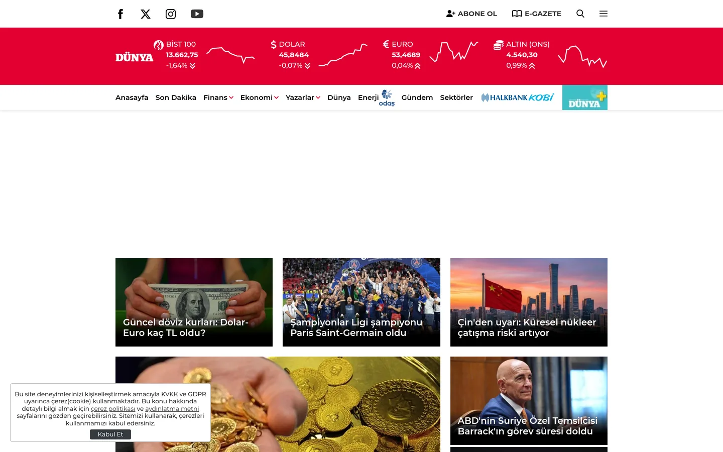 Dünya Gazetesi E-Gazete