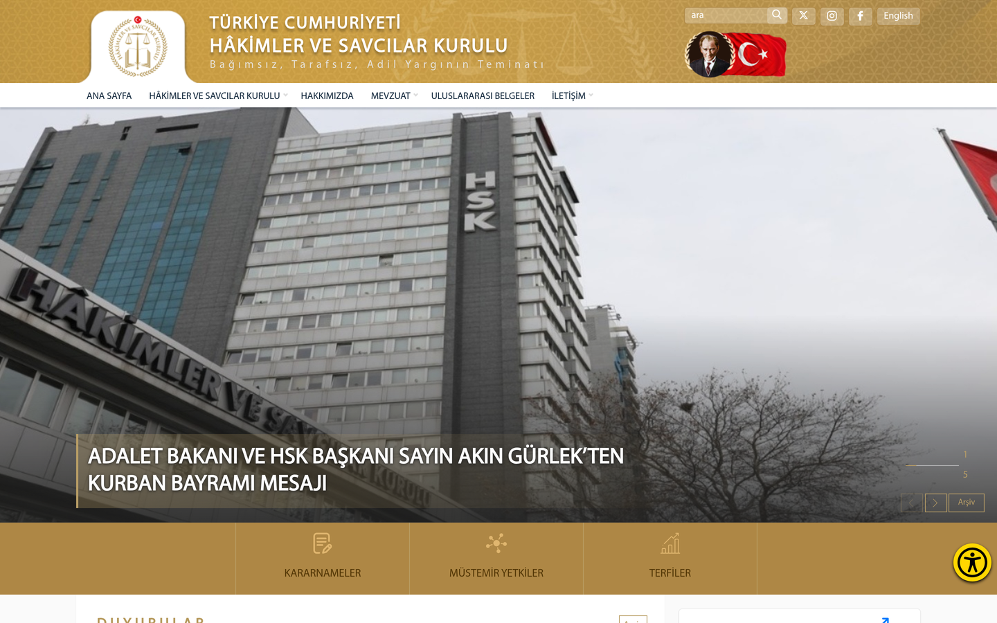 Hâkimler ve Savcılar Kurulu (HSK)