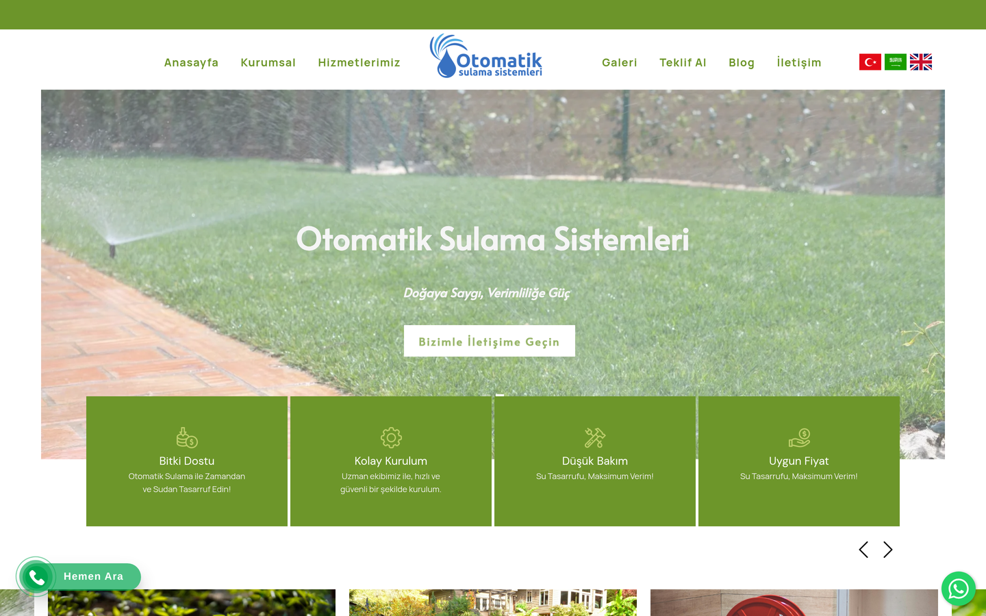 Otomatik Sulama Sistemleri