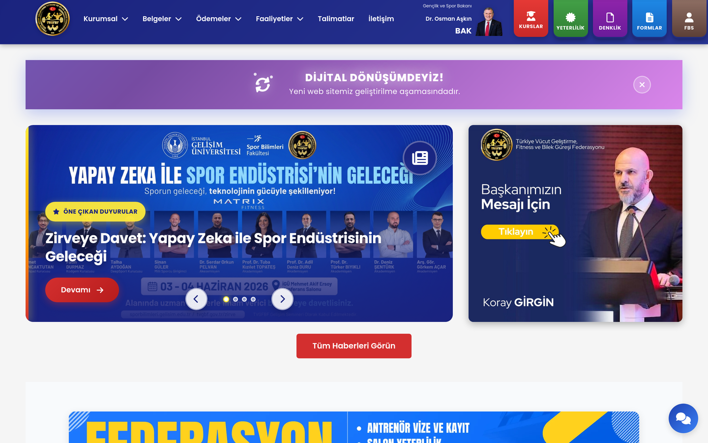 Türkiye Vücut Geliştirme, Fitness ve Bilek Güreşi Federasyonu