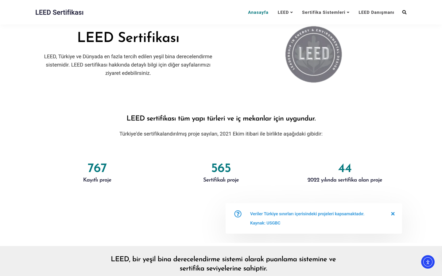 LEED Sertifikası Danışmanlık